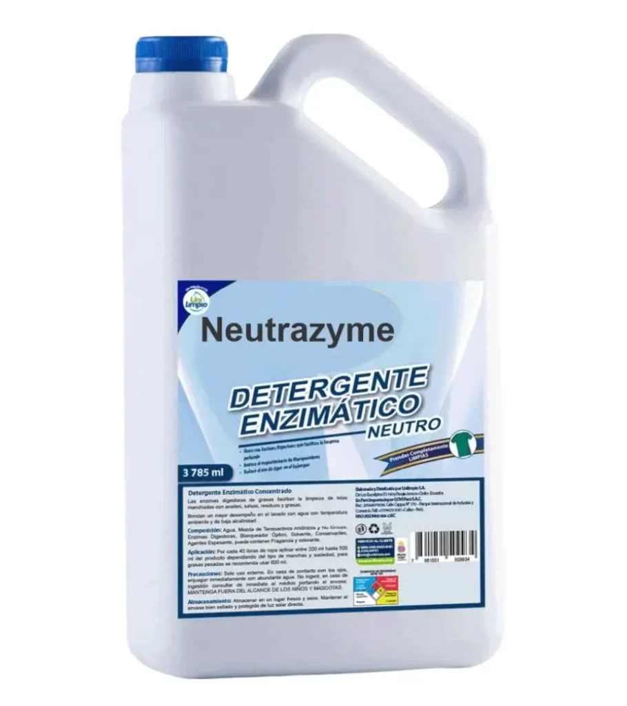 Detergente enzimático con proteasa y lipasa de Laboratorios Effata en Kennedy Bogotá para uso médico e industrial.